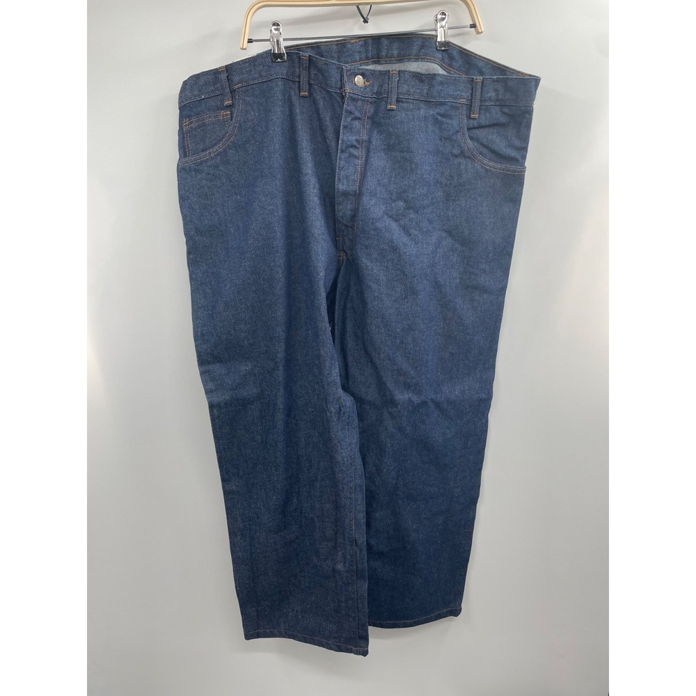 Big Bill Indura Workwear Jeans Mens 48x28 Navy Denim Flame Resistant Zip Fly NWT